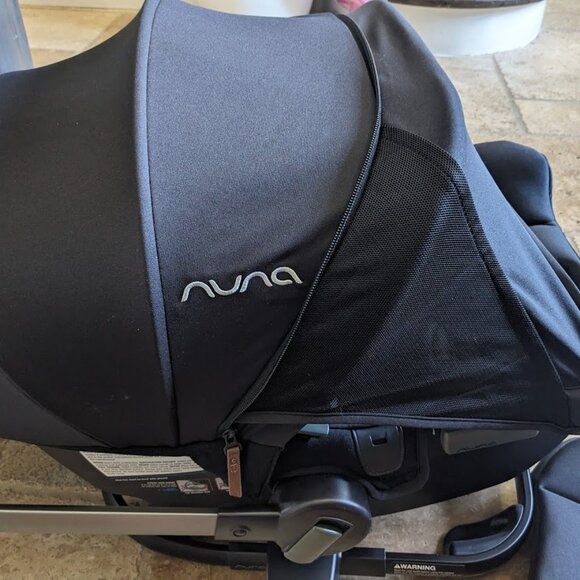 Like New Nuna Infant Baby Car Seat pipa infant pad and rack - Picture 1 of 4